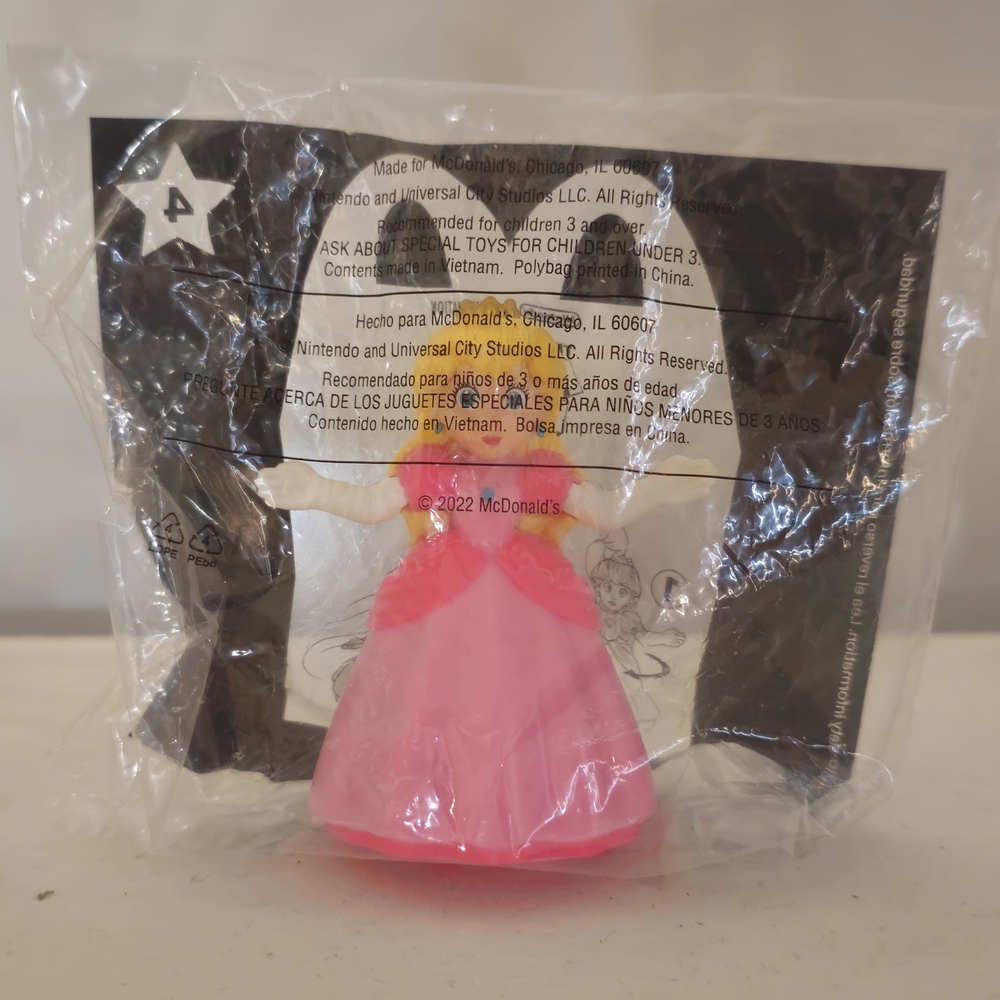 Brand New The Super Mario Bros Movie McDonald's Spinning Peach Toy 2022